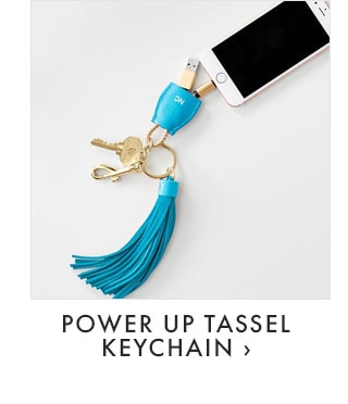 $59 - POWER UP TASSEL KEYCHAIN