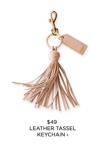 $49 - LEATHER TASSEL KEYCHAIN ›