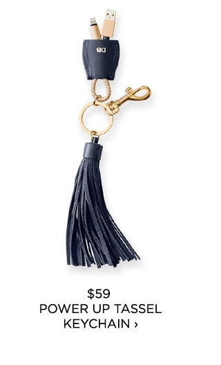 $59 - POWER UP TASSEL KEYCHAIN ›