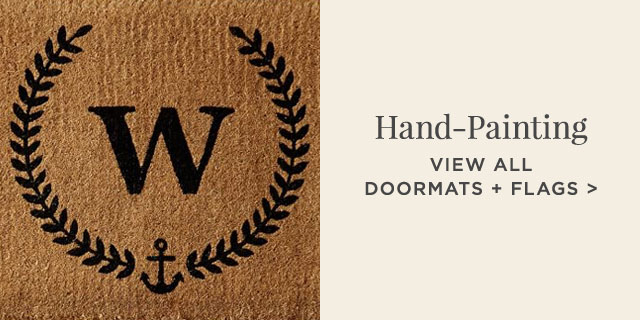 HAND-PAINTING - VIEW ALL DOORMATS + FLAGS >
