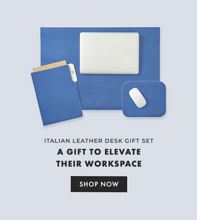 ITALIAN LEATHER DESK GIFT SET - A GIFT TO ELEVATE THEIR WORKSPACE - SHOP NOW