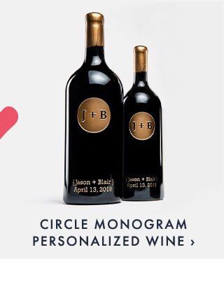 CIRCLE MONOGRAM PERSONALIZED WINE ›