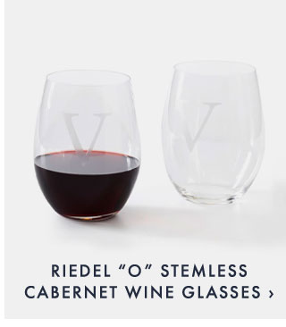 RIEDEL “O” STEMLESS CABERNET WINE GLASSES ›
