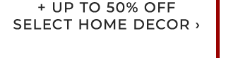 + UP TO 50% OFF SELECT HOME DECOR ›