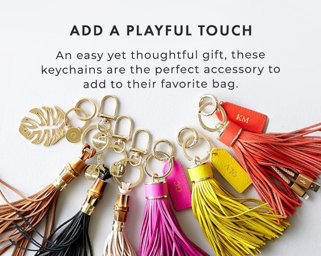 ADD A PLAYFUL TOUCH - An easy yet thoughtful gift, these keychains are the perfect accessory to add to their favorite bag.