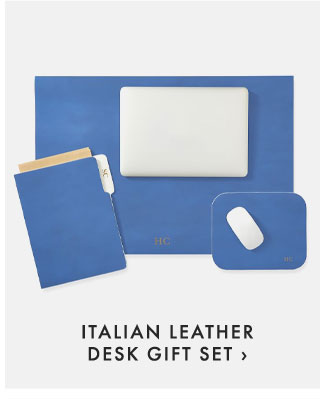 ITALIAN LEATHER DESK GIFT SET ›