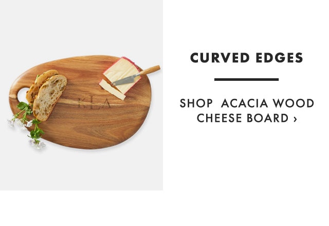 CURVED EDGES - SHOP ACACIA WOOD CHEESE BOARD ›