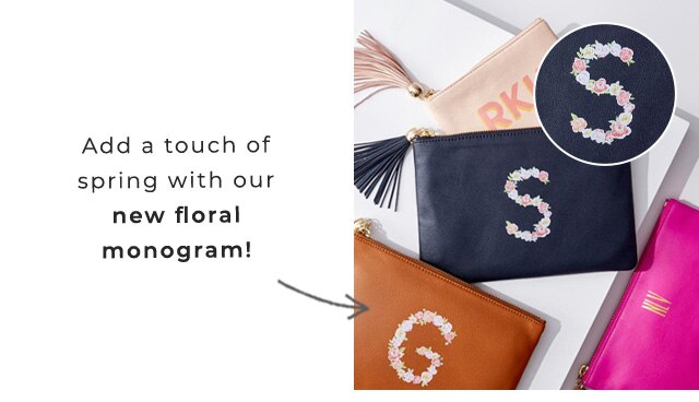 Add a touch of spring with our new floral monogram!