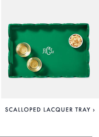 SCALLOPED LACQUER TRAY ›