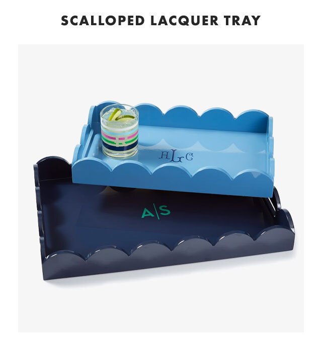SCALLOPED LACQUER TRAY