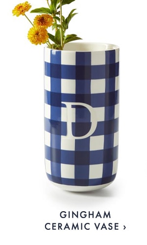 GINGHAM CERAMIC VASE ›