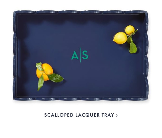 SCALLOPED LACQUER TRAY ›
