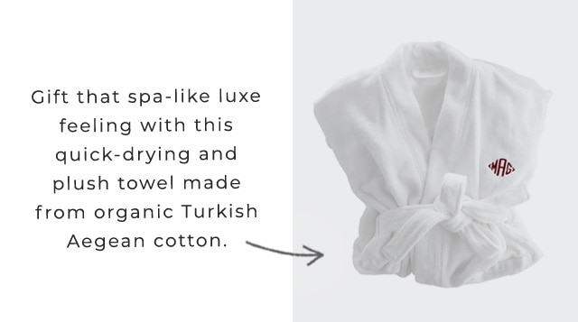 Gift that spa-like luxe feeling with this quick-drying and plush towel made from organic Turkish Aegean cotton.