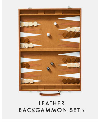 LEATHER BACKGAMMON SET ›