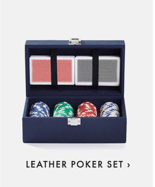 LEATHER POKER SET ›
