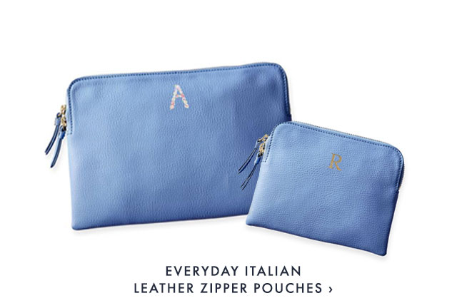 EVERYDAY ITALIAN LEATHER ZIPPER POUCHES ›