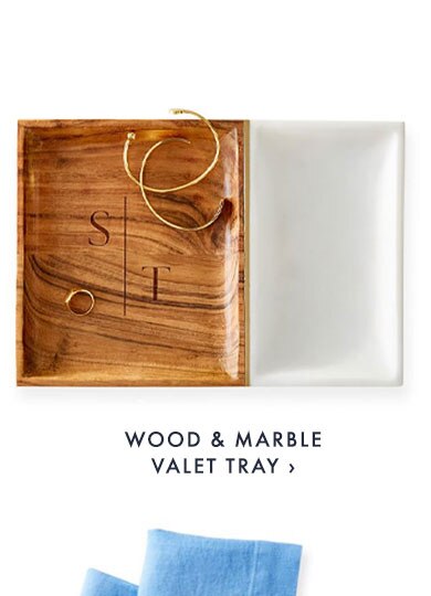 WOOD & MARBLE VALET TRAY ›