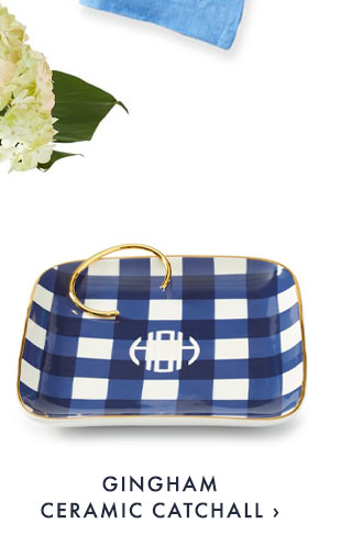 GINGHAM CERAMIC CATCHALL ›