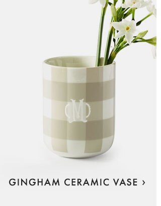 GINGHAM CERAMIC VASE ›