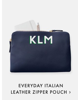 EVERYDAY ITALIAN LEATHER ZIPPER POUCH ›