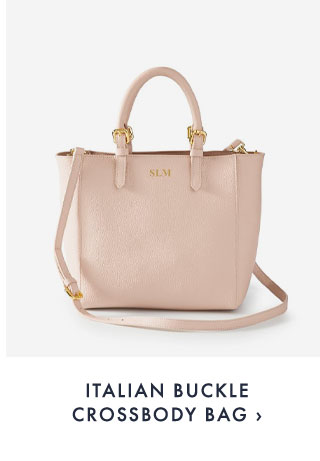 ITALIAN BUCKLE CROSSBODY BAG ›