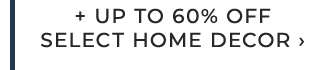 + UP TO 60% OFF SELECT HOME DECOR ›