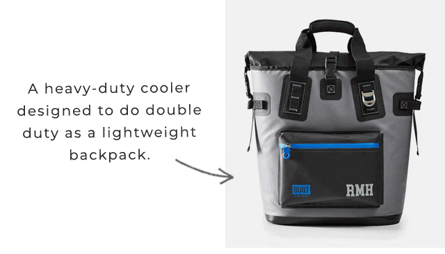 A heavy-duty cooler designed to do double duty as a lightweight backpack.