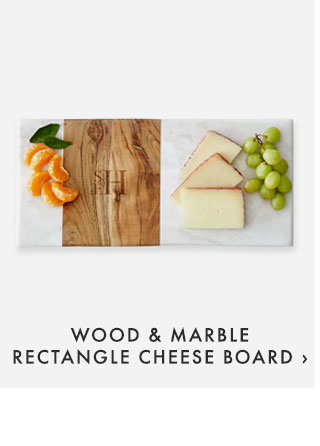 WOOD & MARBLE RECTANGLE CHEESE BOARD ›