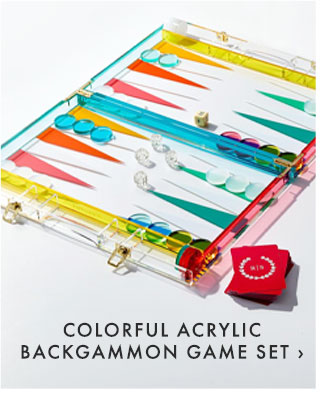 COLORFUL ACRYLIC BACKGAMMON GAME SET ›