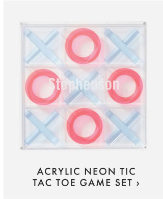 ACRYLIC NEON TIC TAC TOE GAME SET ›