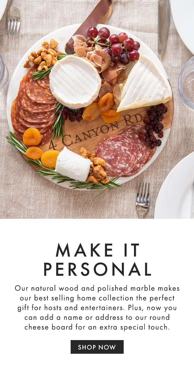 PERFECT PAIRINGS - Wood & Marble. Wine & Cheese. Some things were just made for each other. - SHOP NOW