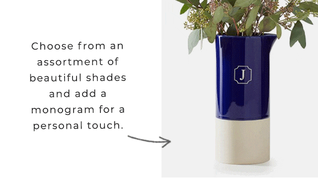 Choose from an assortment of beautiful shades and add a monogram for a personal touch.
