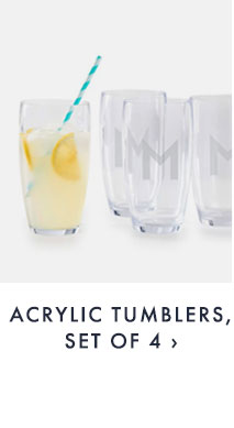 ACRYLIC TUMBLERS, SET OF 4 ›