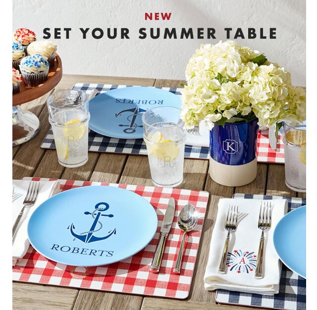 NEW - SET YOUR SUMMER TABLE