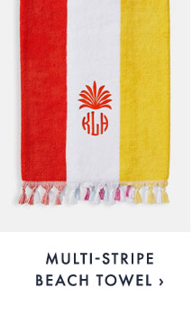 MULTI-STRIPE BEACH TOWEL ›