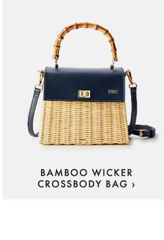 BAMBOO WICKER CROSSBODY BAG ›