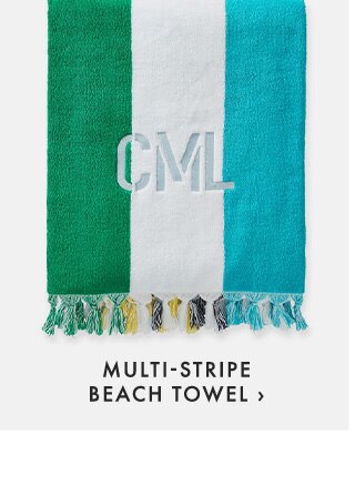 MULTI-STRIPE BEACH TOWEL ›