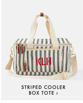 STRIPED COOLER BOX TOTE ›