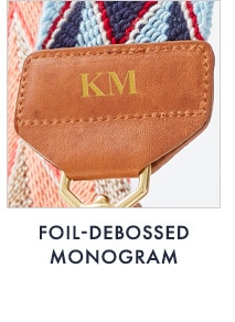 FOIL-DEBOSSED MONOGRAM