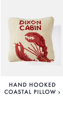 HAND HOOKED COASTAL PILLOW ›