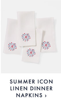 SUMMER ICON LINEN DINNER NAPKINS ›