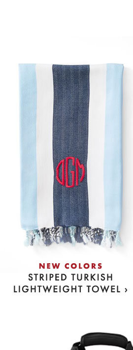 NEW COLORS - STRIPED TURKISH LIGHTWEIGHT TOWEL ›
