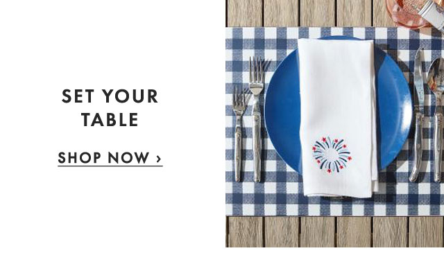 SET YOUR TABLE - SHOP NOW ›