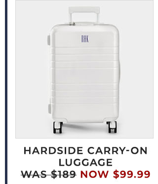 HARDSIDE CARRY-ON LUGGAGE - WAS $189 - NOW $99.99