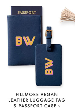 FILLMORE VEGAN LEATHER LUGGAGE TAG & PASSPORT CASE ›