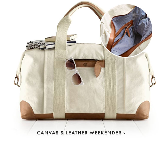 CANVAS & LEATHER WEEKENDER ›