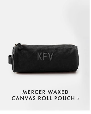 MERCER WAXED CANVAS ROLL POUCH ›