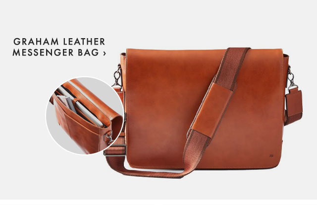 GRAHAM LEATHER MESSENGER BAG ›
