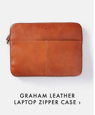 GRAHAM LEATHER LAPTOP ZIPPER CASE ›