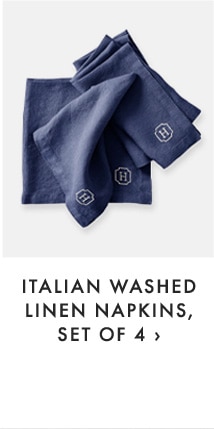 ITALIAN WASHED LINEN NAPKINS, SET OF 4 ›